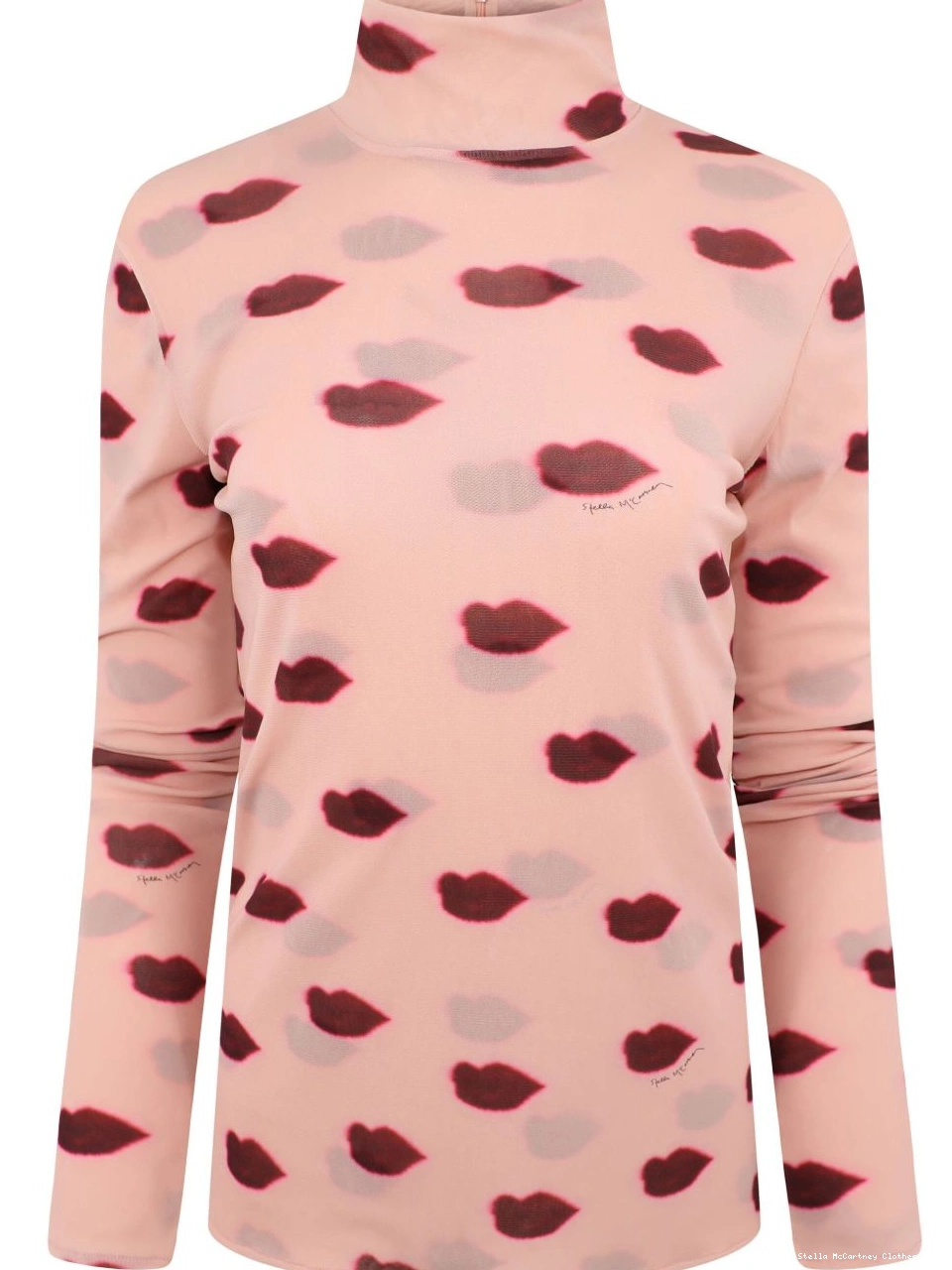 McCartney Women lips-print top Stella long-sleeve 0430